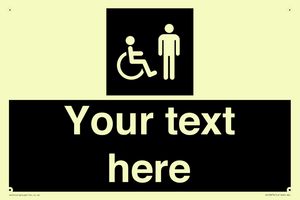 Custom information: black panel disabled and male